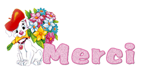 gif animé merci fleurs